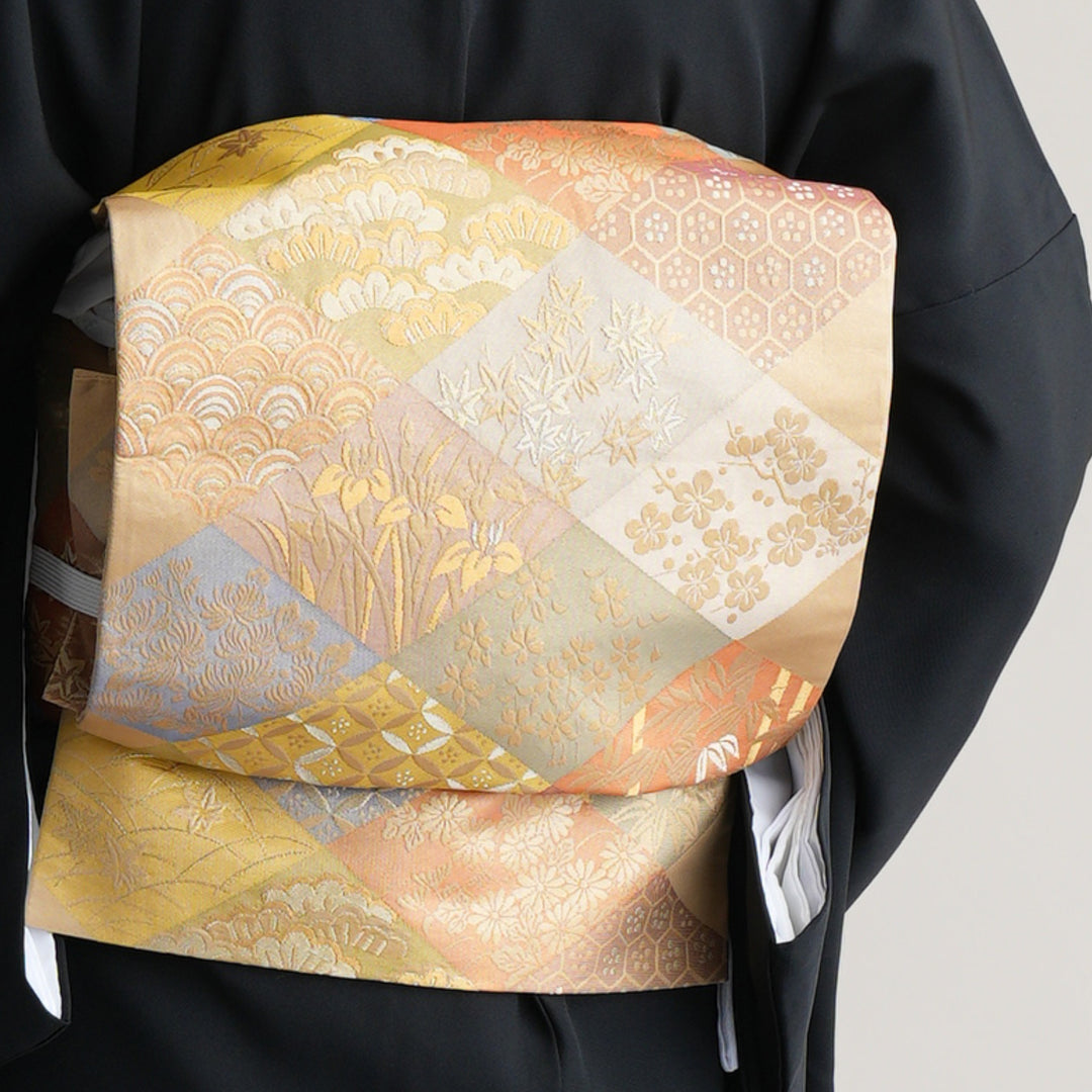 作家物　ゆったり3Lの縁起の良い合わせ貝と 四季の花々の美しい黒留袖フルセット 1045604200_5c7c3442-8bbd-4e6b-