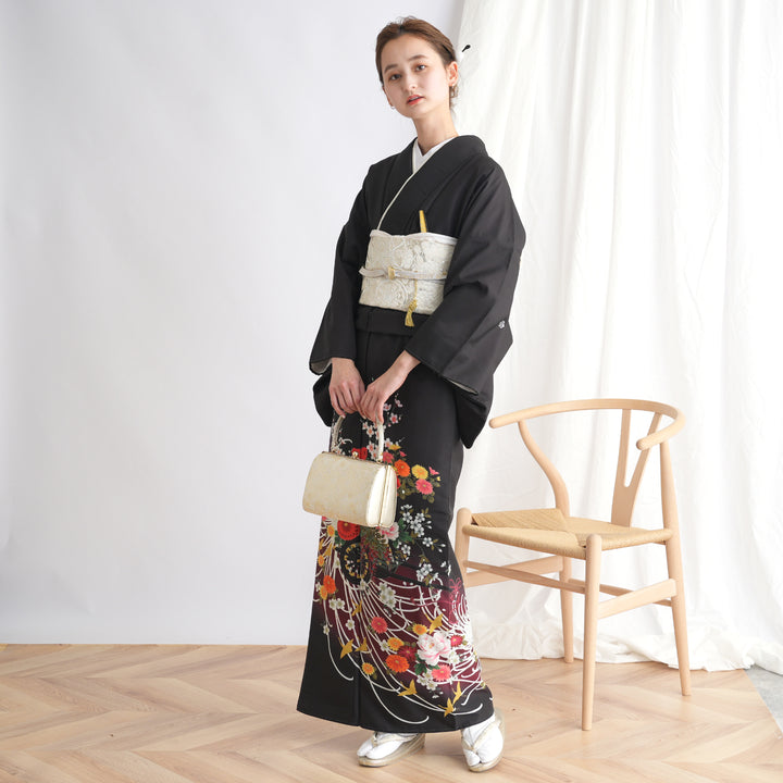 レンタル】黒留袖 着物セット きもの フォーマル 結婚式着物 新郎母