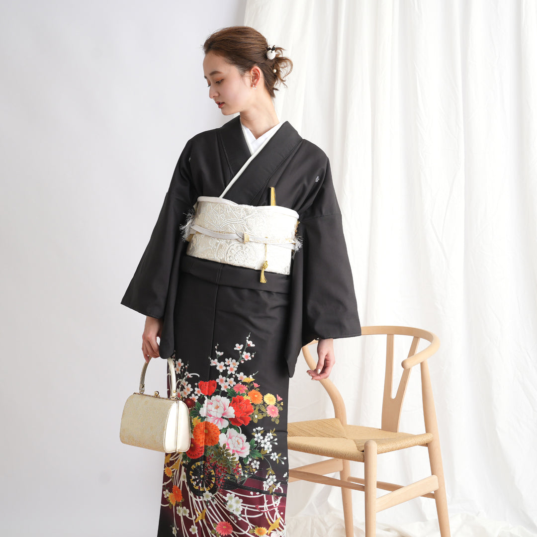 レンタル】黒留袖 着物セット きもの フォーマル 結婚式着物 新郎母