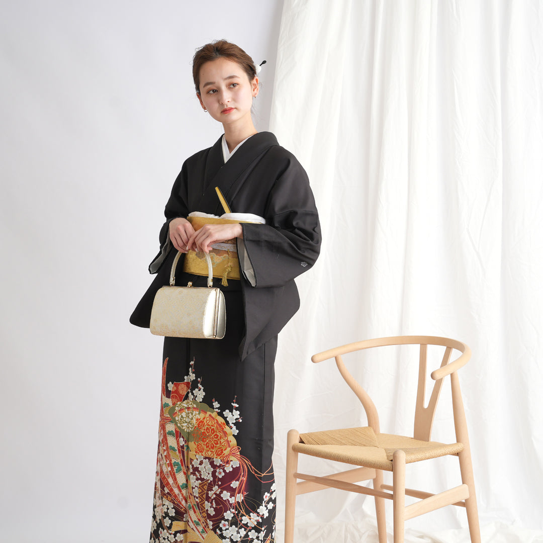 レンタル】黒留袖 着物セット きもの フォーマル 結婚式着物