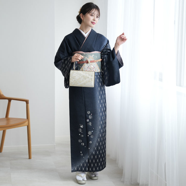 梅乃【106-単】正絹　訪問着　七五三　お宮参り　結婚式　入卒式　作家 楽天市場】訪問着レンタル 卒業式 hw1635 着物レンタル 母 入学