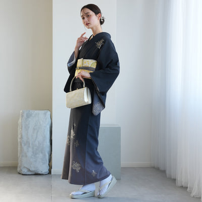 【レンタル】附下セット 正絹 卒業式 食事会 入学式 お宮参り 七五三 ラメ 往復送料無料（1047600400）