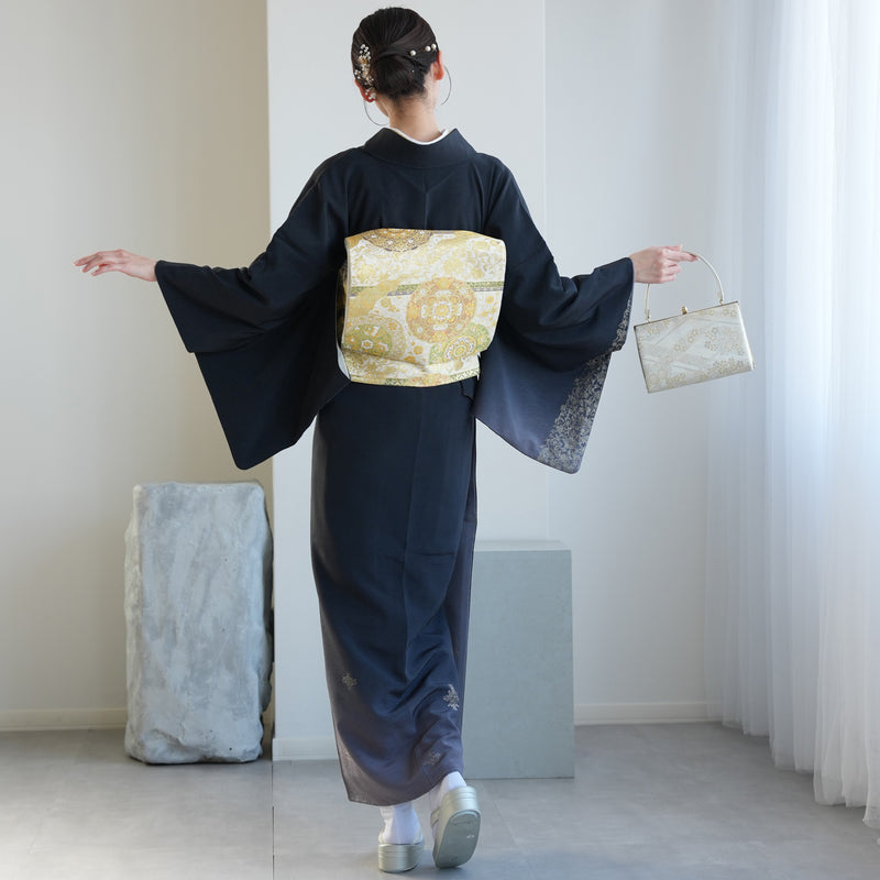 【レンタル】附下セット 正絹 卒業式 食事会 入学式 お宮参り 七五三 ラメ 往復送料無料（1047600400）