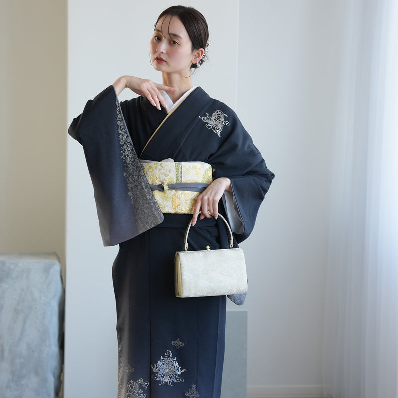 【レンタル】附下セット 正絹 卒業式 食事会 入学式 お宮参り 七五三 ラメ 往復送料無料（1047600400）