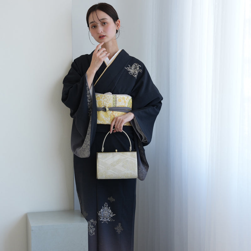 【レンタル】附下セット 正絹 卒業式 食事会 入学式 お宮参り 七五三 ラメ 往復送料無料（1047600400）