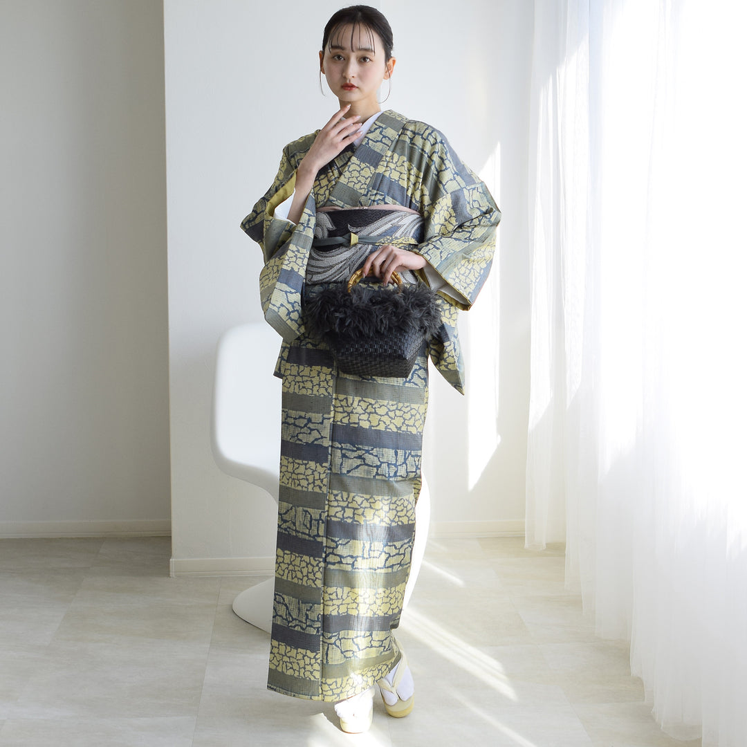 レンタル】紬 着物セット 正絹 きもの お稽古 食事会 普段着 外出着