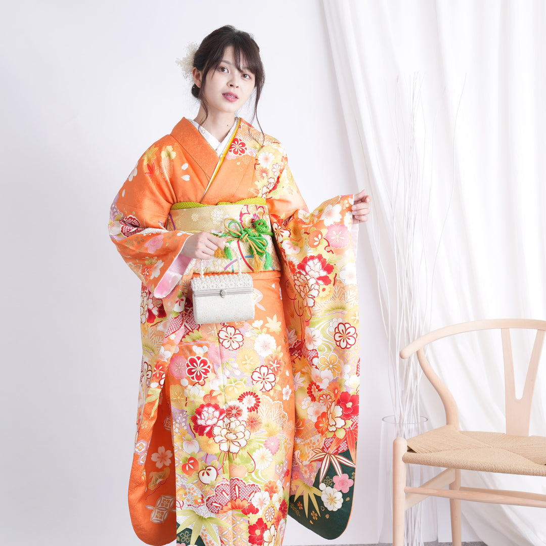 ian 　正絹 振袖set 7点 ian 正絹 振袖set 7点 正絹 振袖set 7点