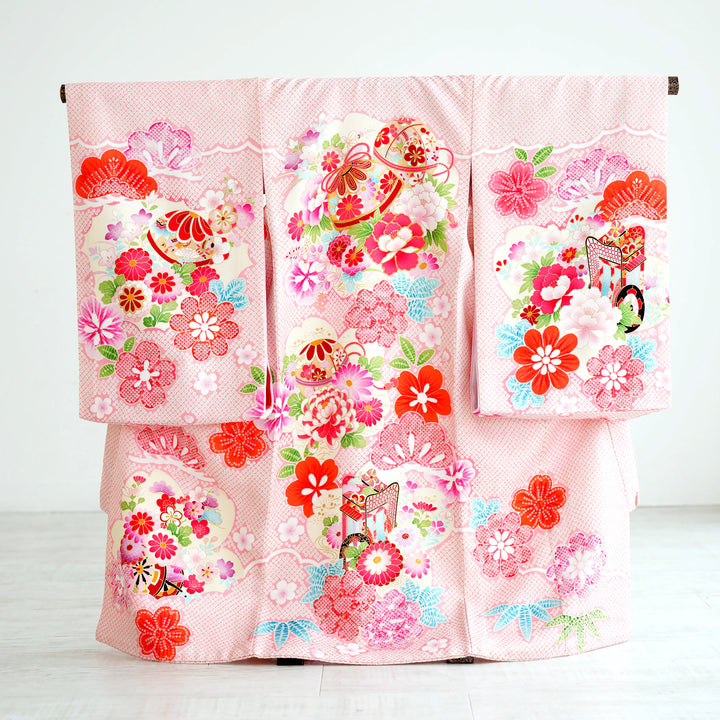 お宮参り　産着 レンタル】産着 女の子 祝着 6点セット お宮参り 子供 kids