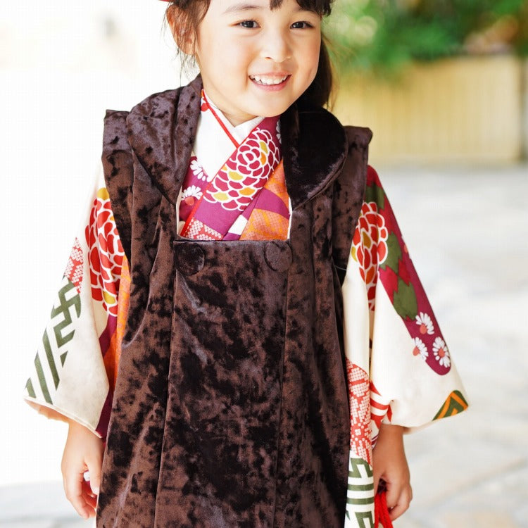 レンタル】七五三 3歳 着物 ひよこ商店 女の子 被布セット 子供 kids