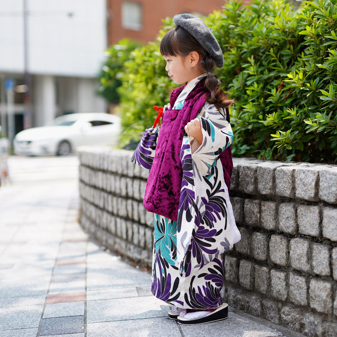 レンタル】七五三 3歳 着物 ひよこ商店 女の子 被布セット 子供