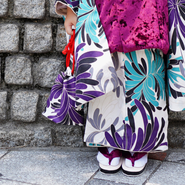 七五三　3歳　女の子　5点セット　ひよこ商店 レンタル】七五三 3歳 着物 ひよこ商店 女の子 被布セット 子供