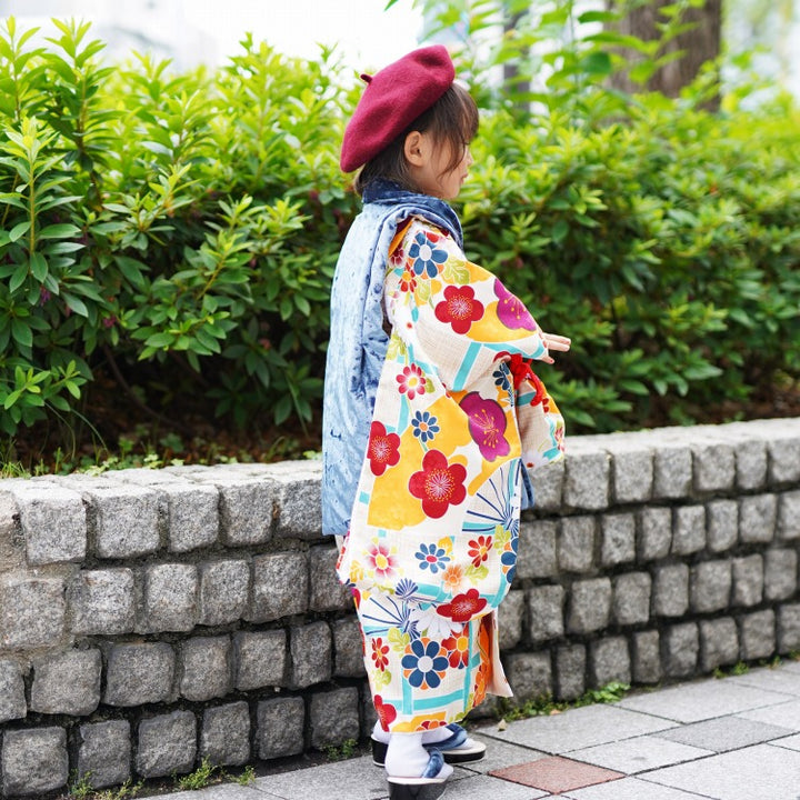レンタル】七五三 3歳 着物 ひよこ商店 女の子 被布セット 子供 kids