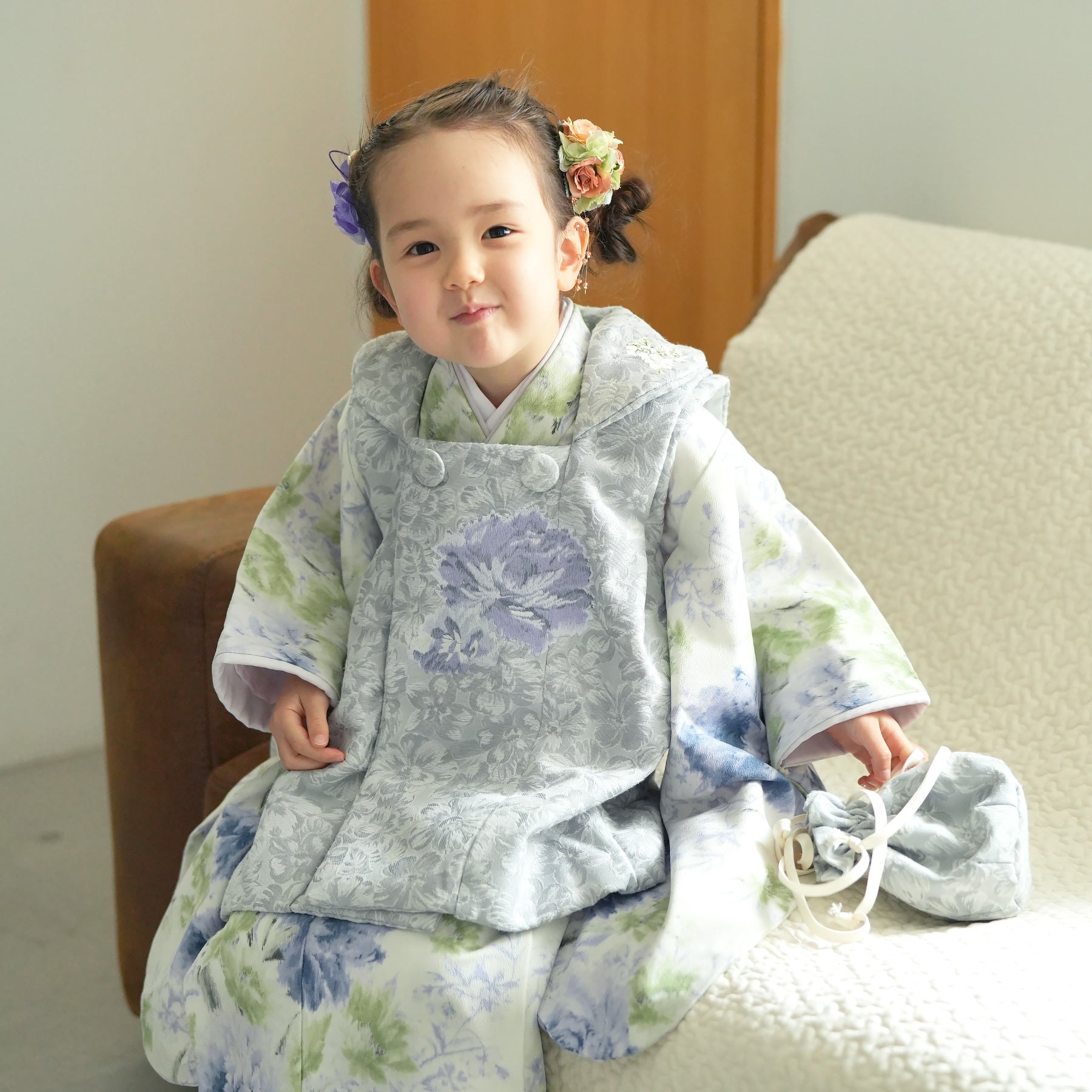 七五三 3歳 被布着物 セット SOUBIEN 七五三 着物 3歳 販売 女の子 三歳 着物セット 被布