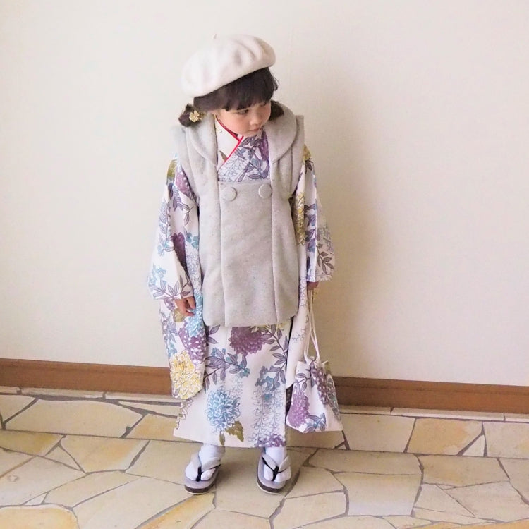 レンタル】七五三 3歳 着物 ひよこ商店 女の子 被布セット 子供 kids