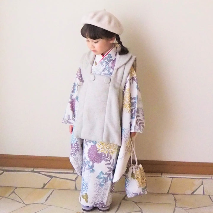レンタル】七五三 3歳 着物 ひよこ商店 女の子 被布セット 子供 kids