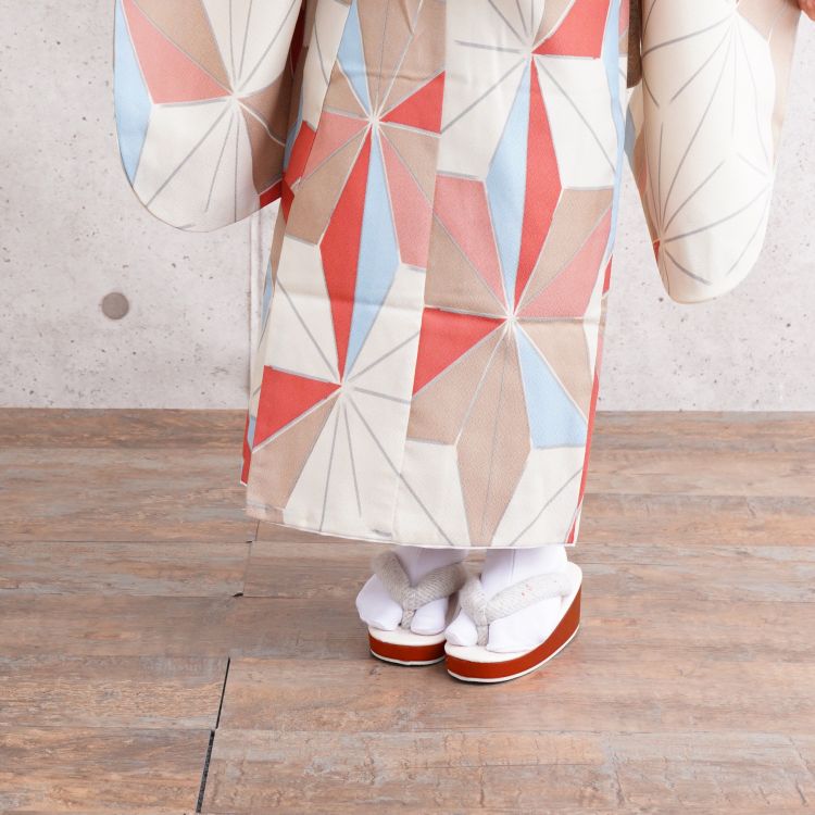 レンタル】七五三 3歳 着物 ひよこ商店 女の子 被布セット ポンチョ