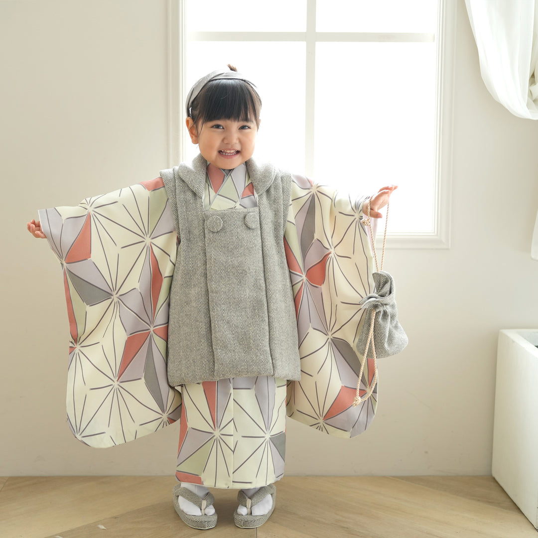 レンタル】七五三 3歳 着物 ひよこ商店 女の子 被布セット 子供