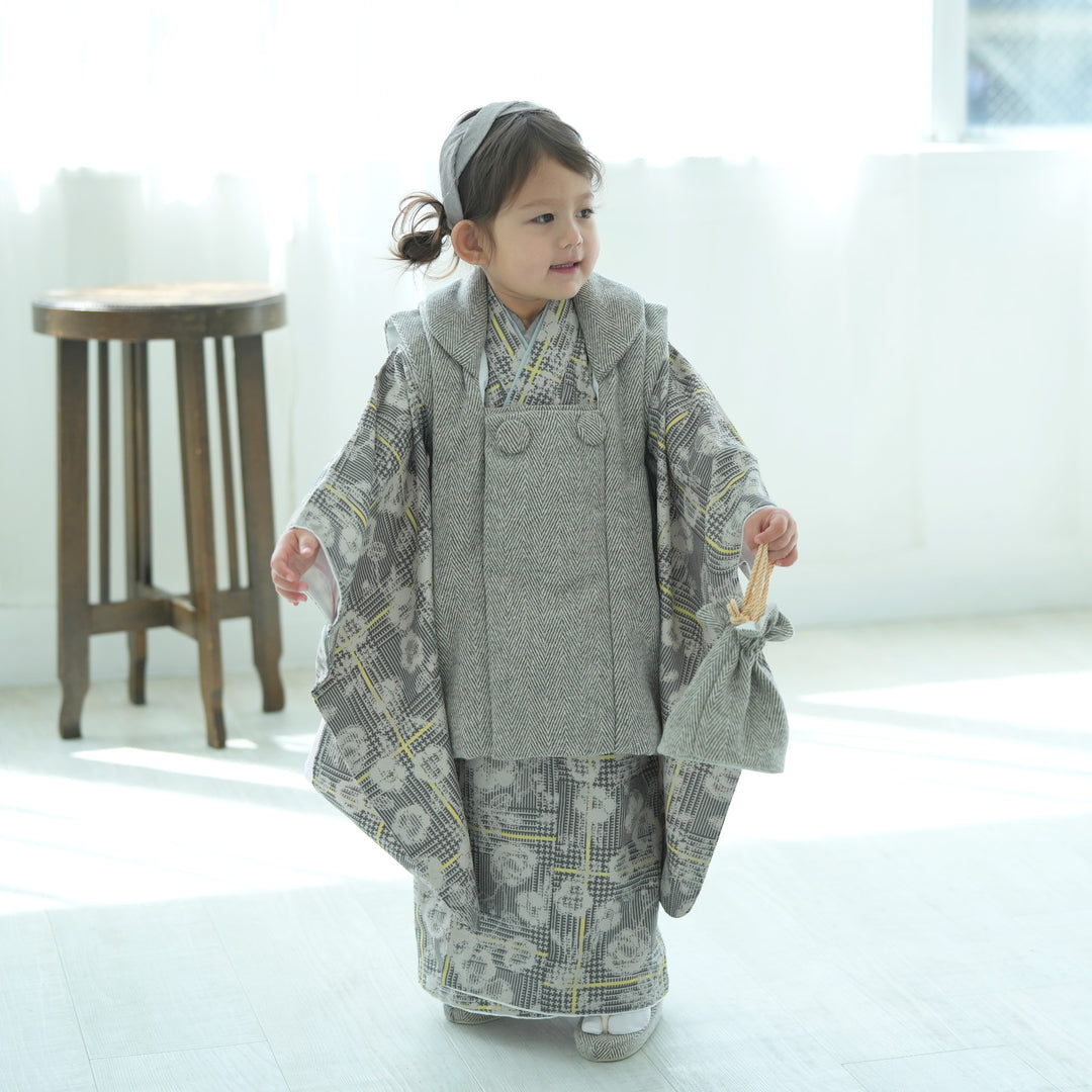 レンタル】七五三 3歳 着物 ひよこ商店 女の子 被布セット 子供 kids