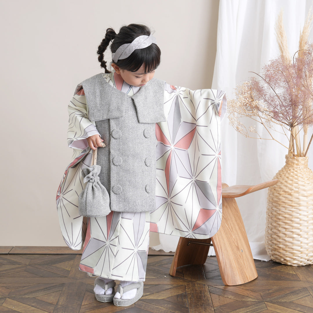 レンタル】七五三 3歳 着物 ひよこ商店 女の子 被布セット 子供 kids