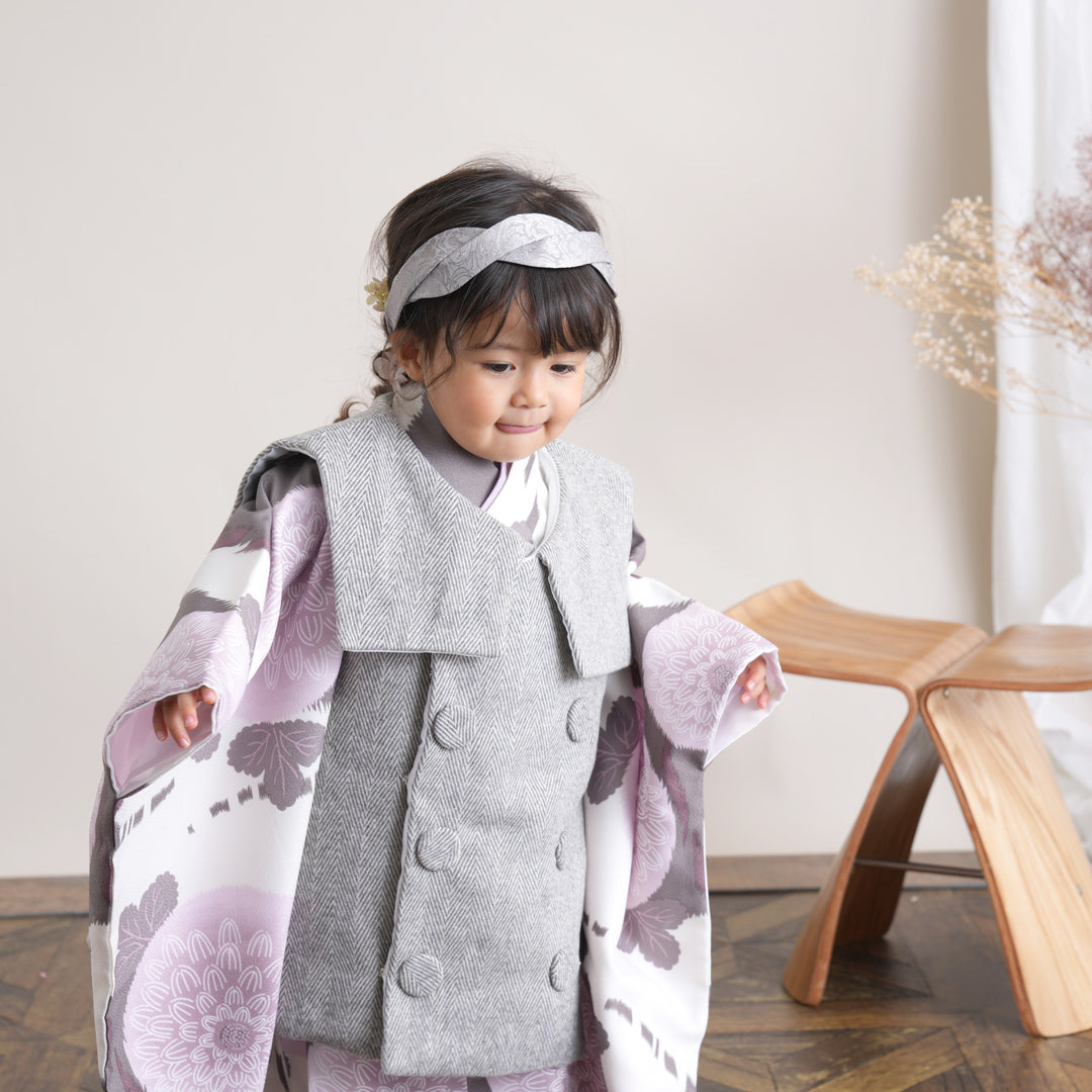 レンタル】七五三 3歳 着物 ひよこ商店 女の子 被布セット 子供 kids