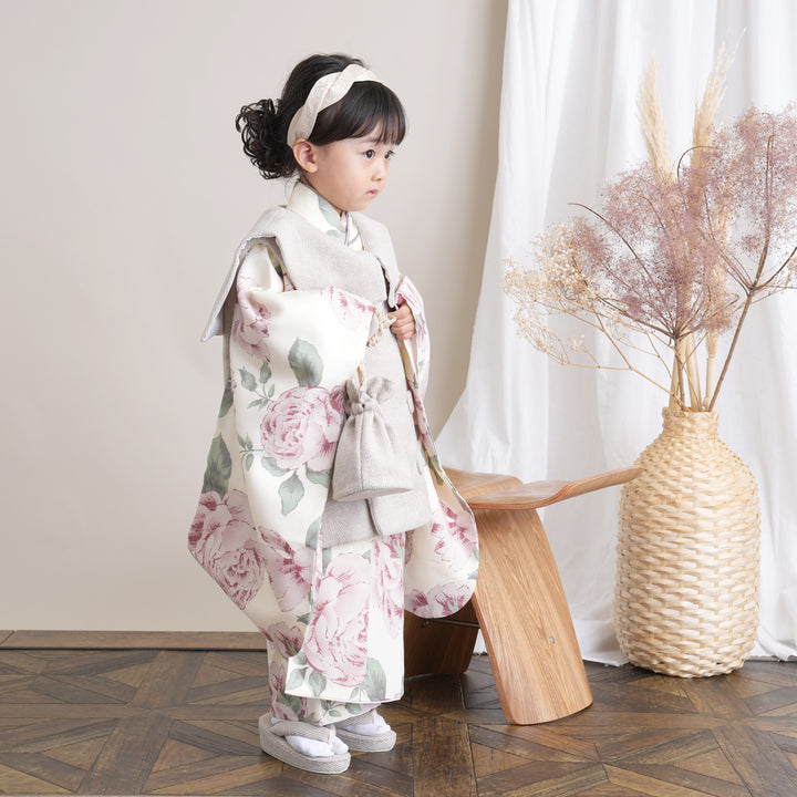 レンタル】七五三 3歳 着物 ひよこ商店 女の子 被布セット 子供