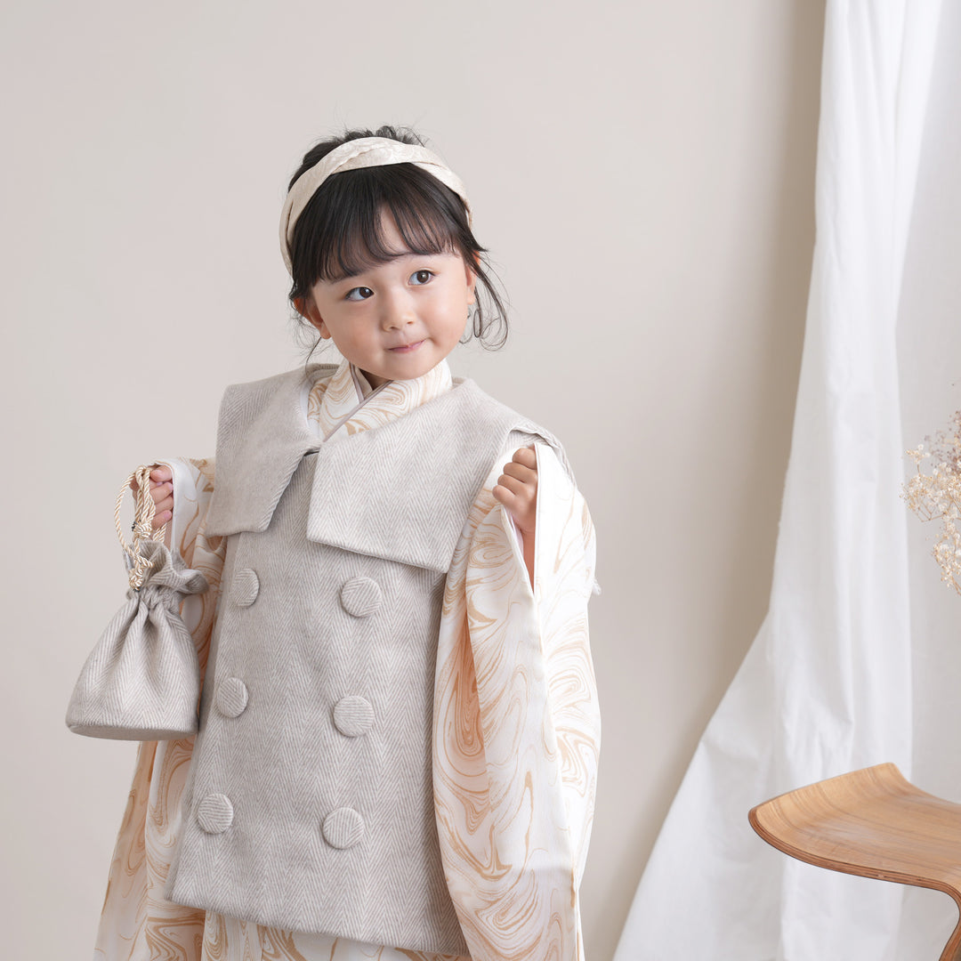 レンタル】七五三 3歳 着物 ひよこ商店 女の子 被布セット 子供 kids