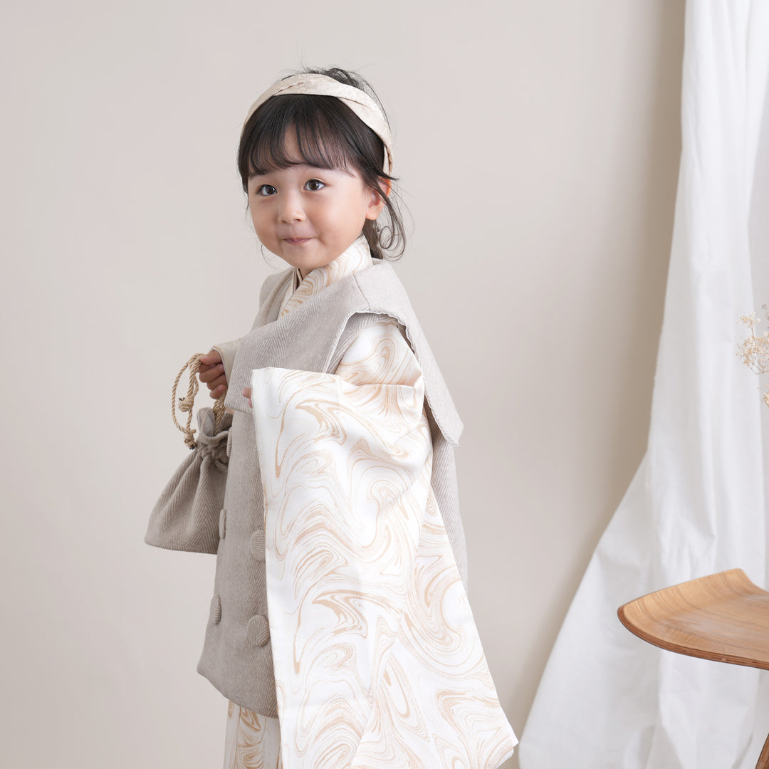 レンタル】七五三 3歳 着物 ひよこ商店 女の子 被布セット 子供 kids