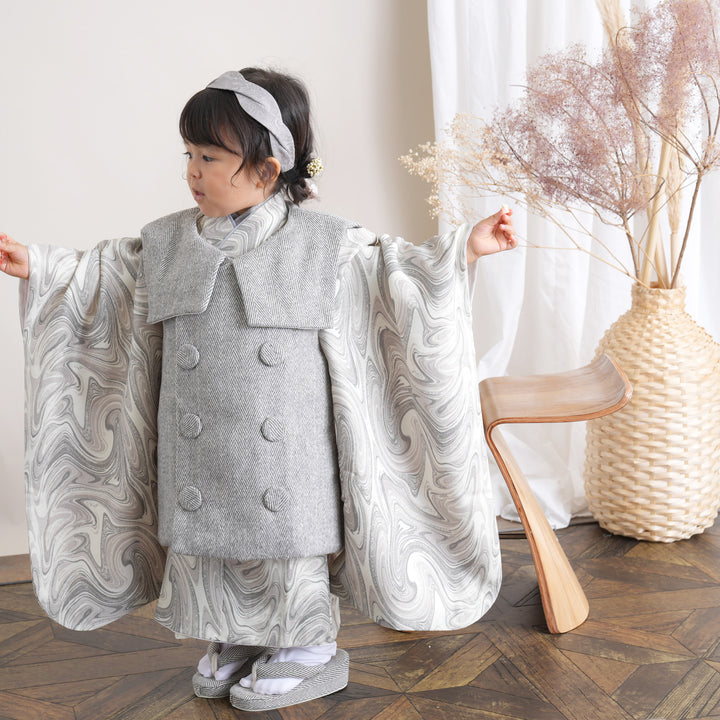 レンタル】七五三 3歳 着物 ひよこ商店 女の子 被布セット 子供