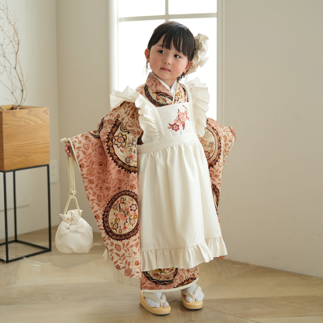 レンタル】七五三 3歳 着物 九重 ここのえ 女の子 被布セット 子供