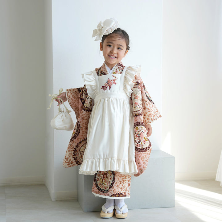 レンタル】七五三 3歳 着物 九重 ここのえ 女の子 被布セット 子供