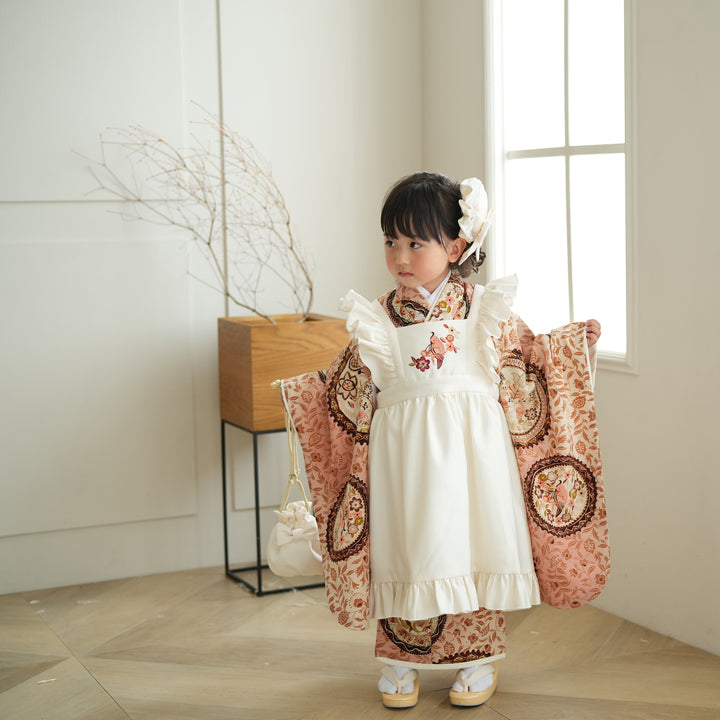 京都九重☆七五三 着物セット 3歳 女の子 レンタル】七五三 3歳 着物 九重 ここのえ 女の子 被布セット 子供