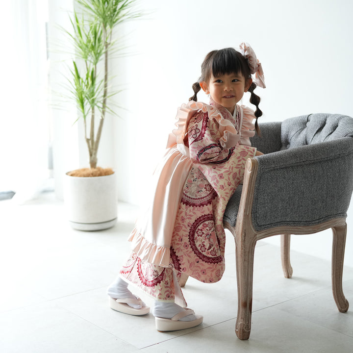 KYOETSU 七五三 着物 3歳 女の子 被布セット 【全て揃った豪華9