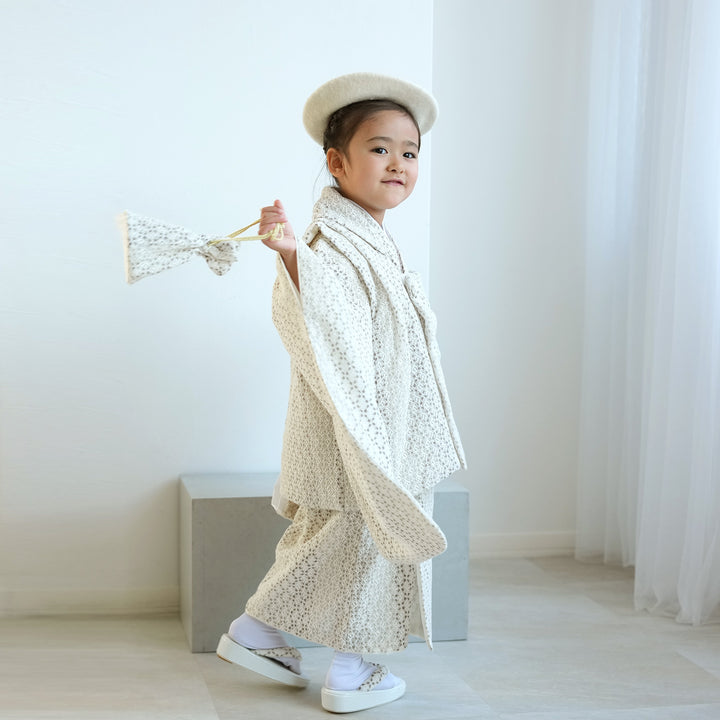 七五三　3歳　被布コート　セット 女の子 utatane 正月　お正月　初詣 レンタル】七五三 3歳 着物 utatane 女の子 日本製レース 被布セット
