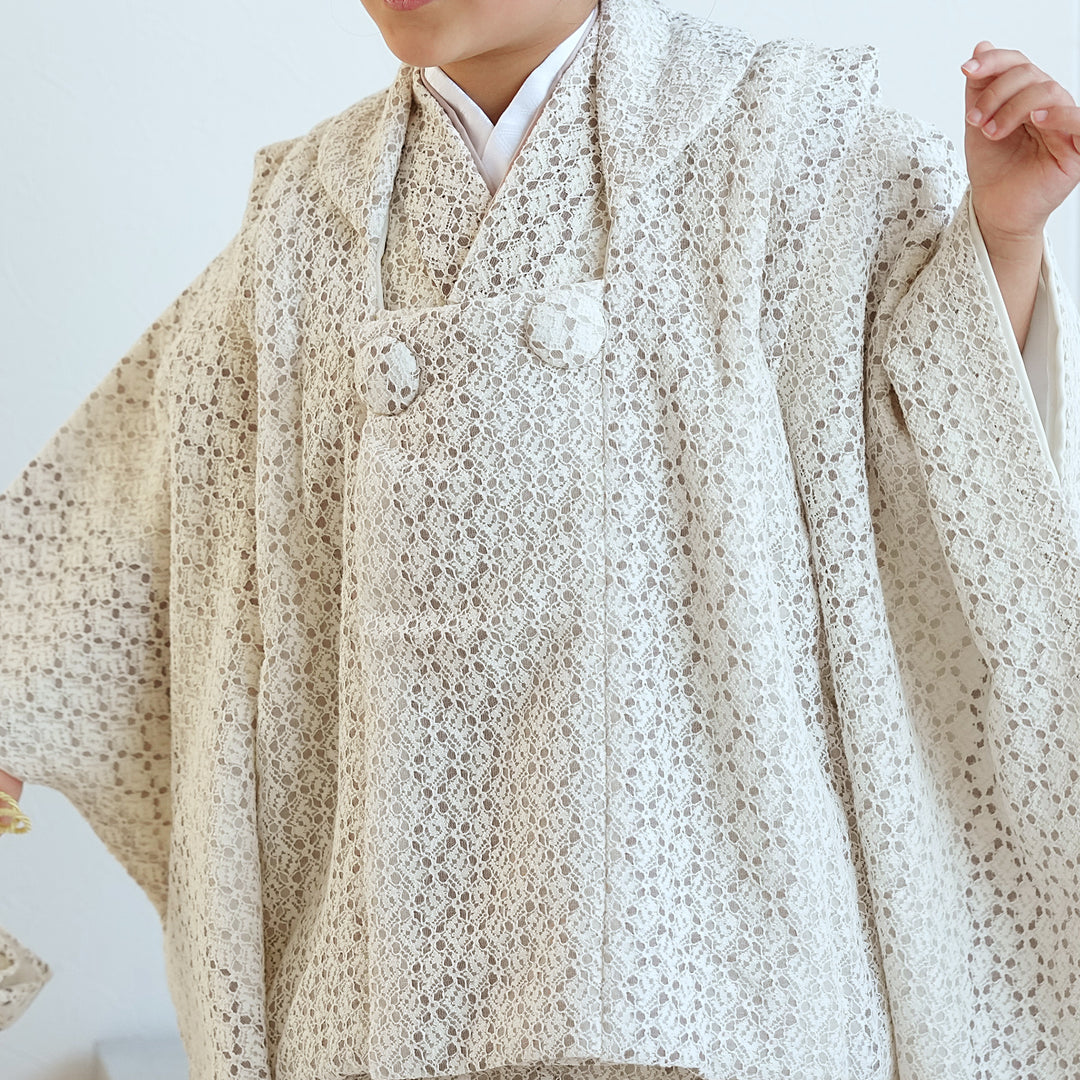 レンタル】七五三 3歳 着物 utatane 女の子 日本製レース 被布セット