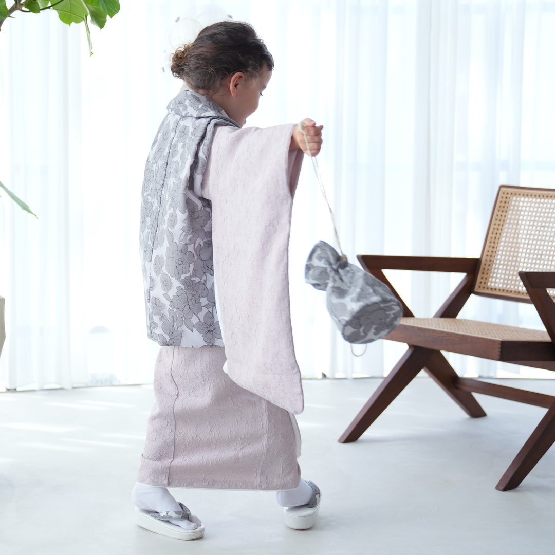 レンタル】七五三 3歳 着物 utatane 女の子 被布セット 子供 kids 三つ