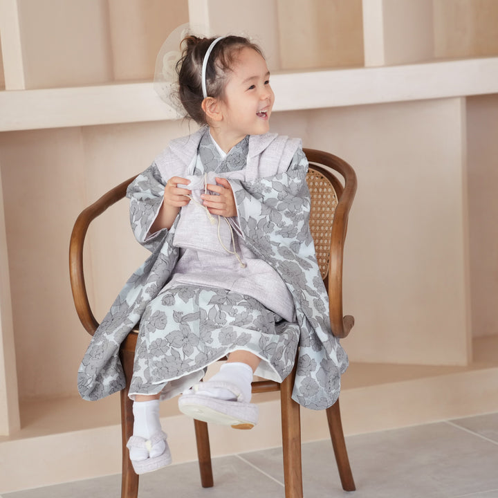 レンタル】七五三 3歳 着物 utatane 女の子 被布セット 子供