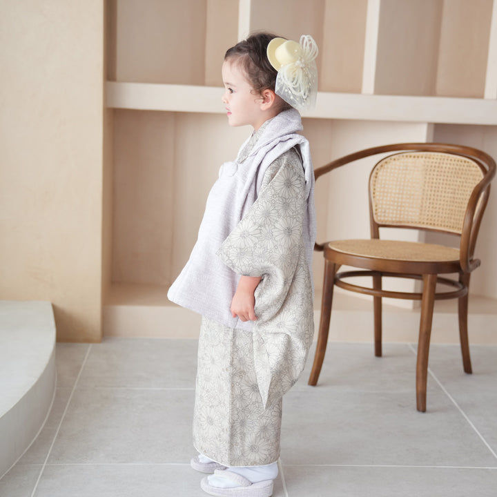 レンタル】七五三 3歳 着物 utatane 女の子 被布セット 子供 kids 三つ