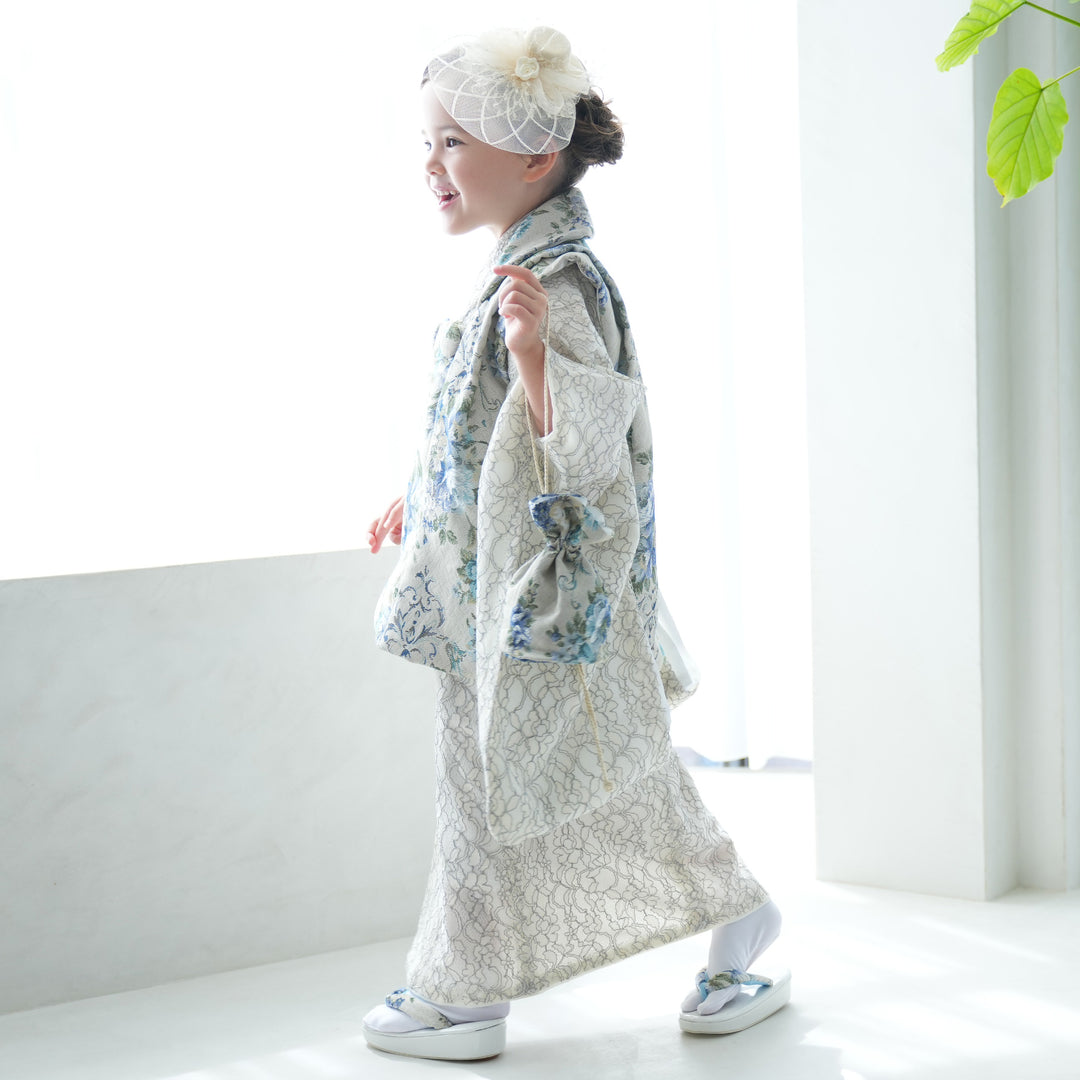 utatane 七五三 被布 レンタル】七五三 3歳 着物 utatane 女の子 被布セット 子供