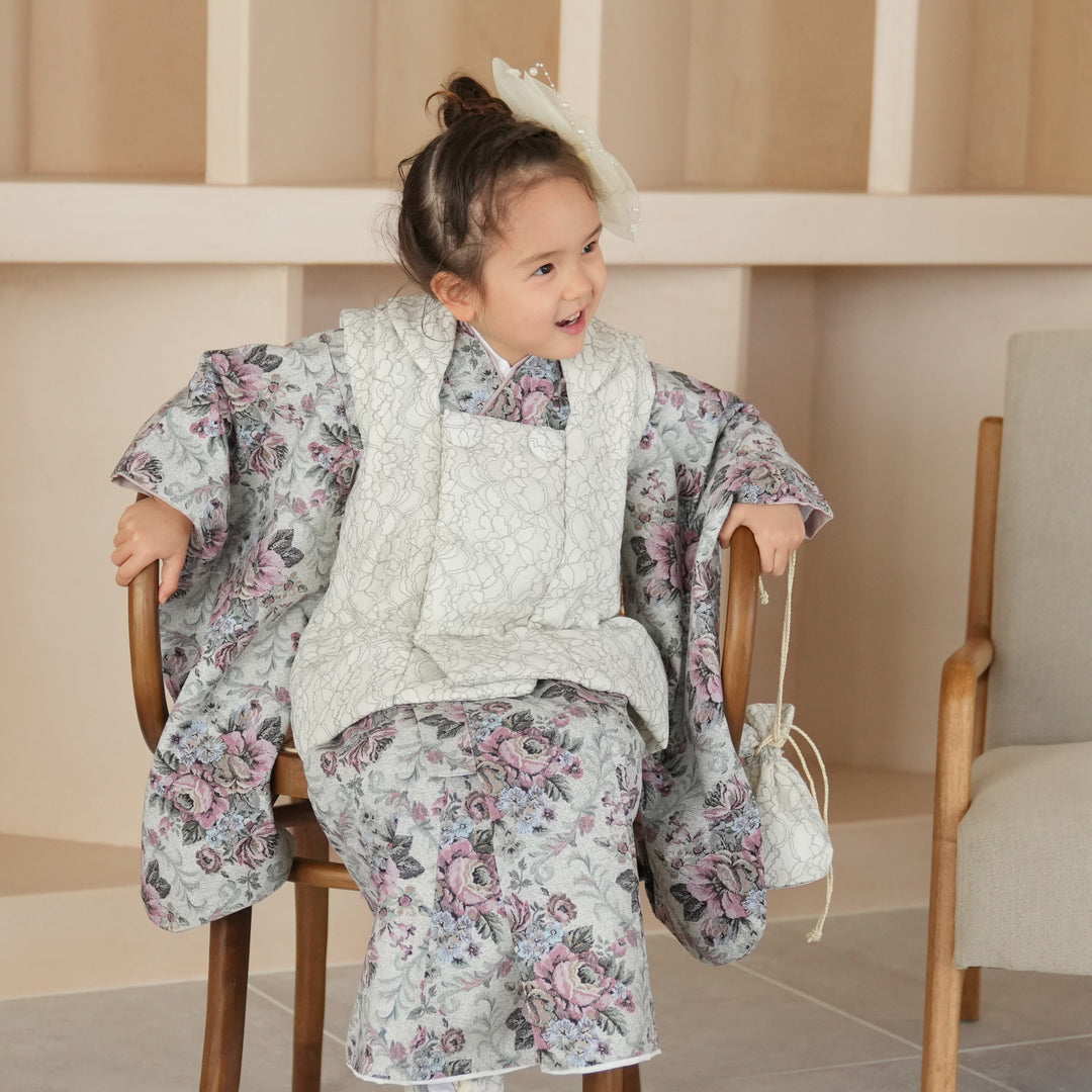 激安】七五三 正絹三ツ身被布セット 439 七五三 正絹 被布セット 439