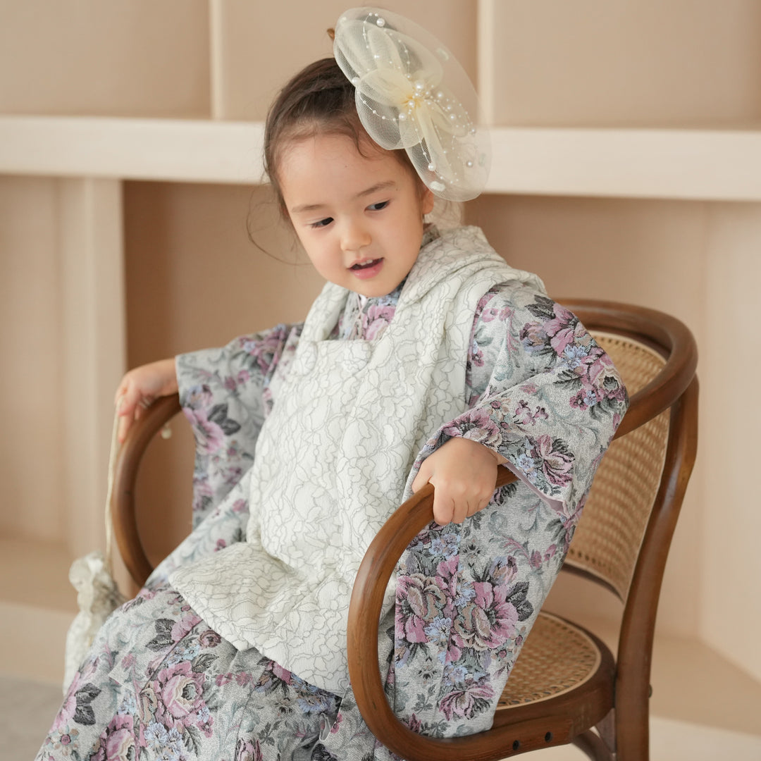 レンタル】七五三 3歳 着物 utatane 女の子 被布セット 子供 kids 三つ
