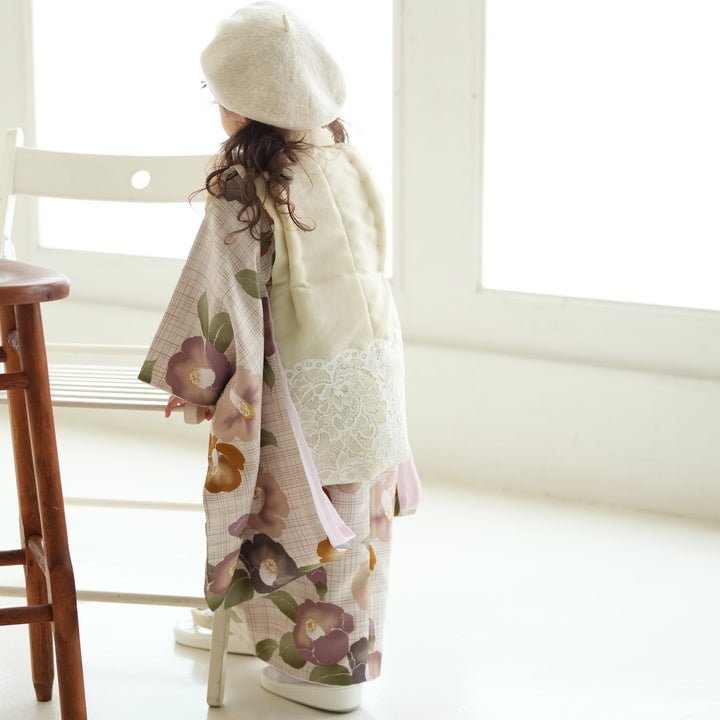 レンタル】七五三 3歳 着物 utatane 女の子 被布セット 子供 kids 三つ