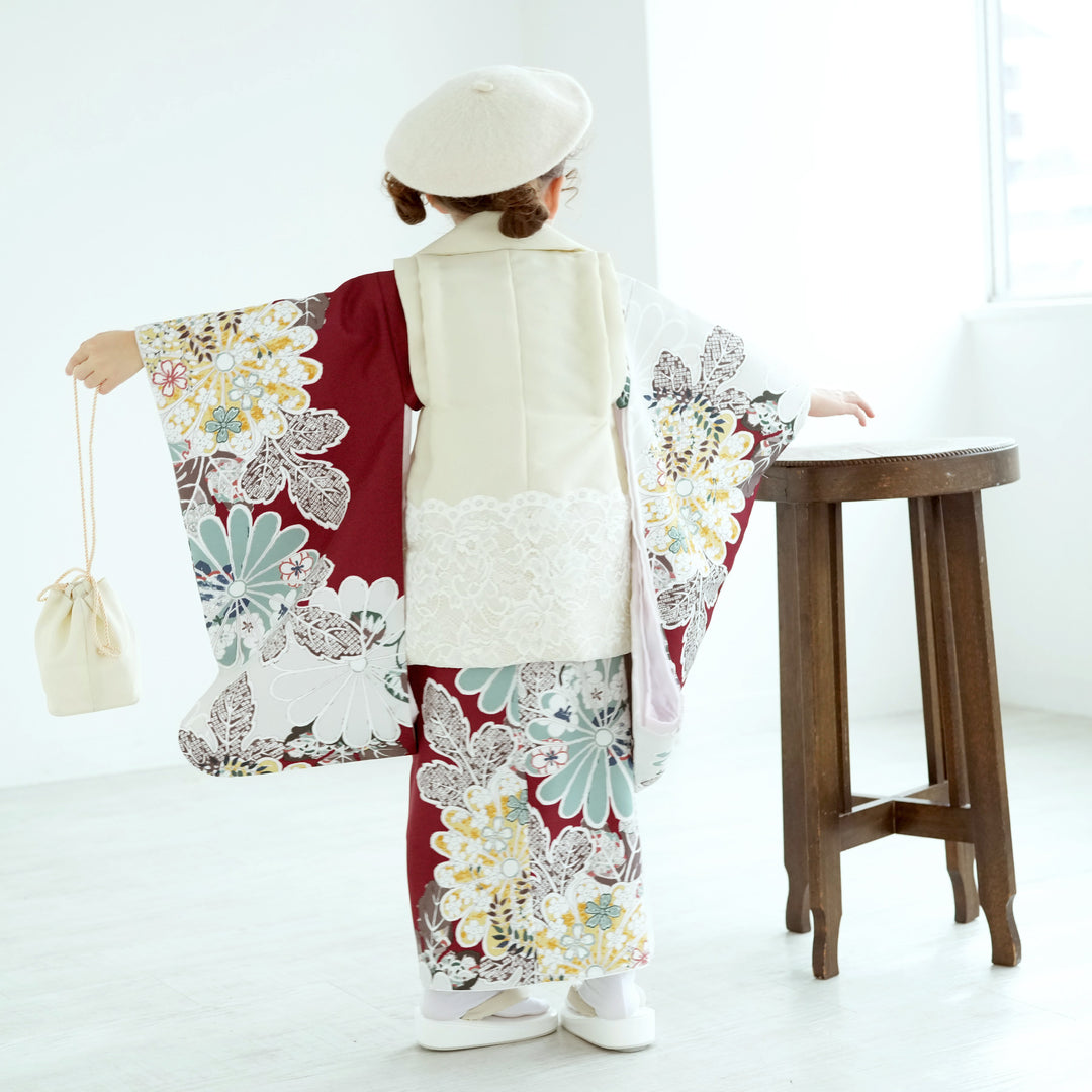 utatane 3歳 着物 七五三 被布 レンタル】七五三 3歳 着物 utatane 男の子 被布セット 子供