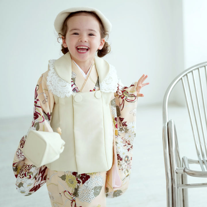レンタル】七五三 3歳 着物 ひよこ商店 女の子 被布セット 子供 kids