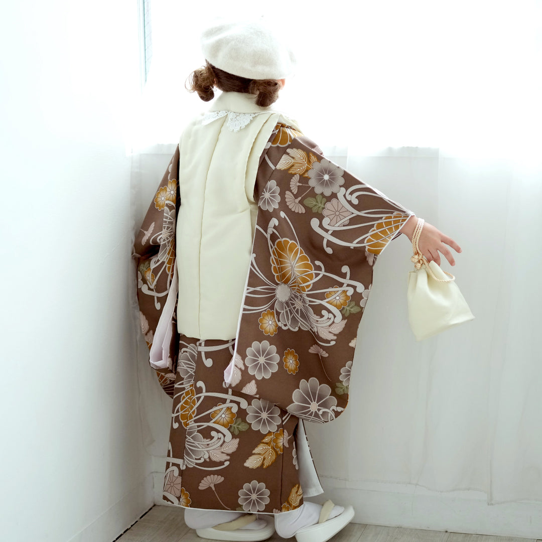 レンタル】七五三 3歳 着物 ひよこ商店 女の子 被布セット 子供