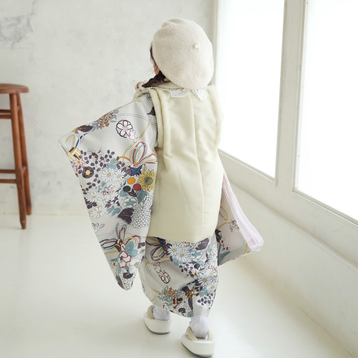 レンタル】七五三 3歳 着物 ひよこ商店 女の子 被布セット 子供 kids
