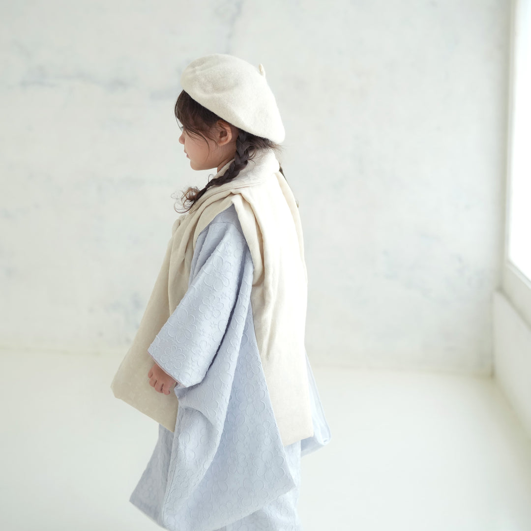 レンタル】七五三 3歳 着物 かぷり 女の子 被布セット 子供 kids 三つ