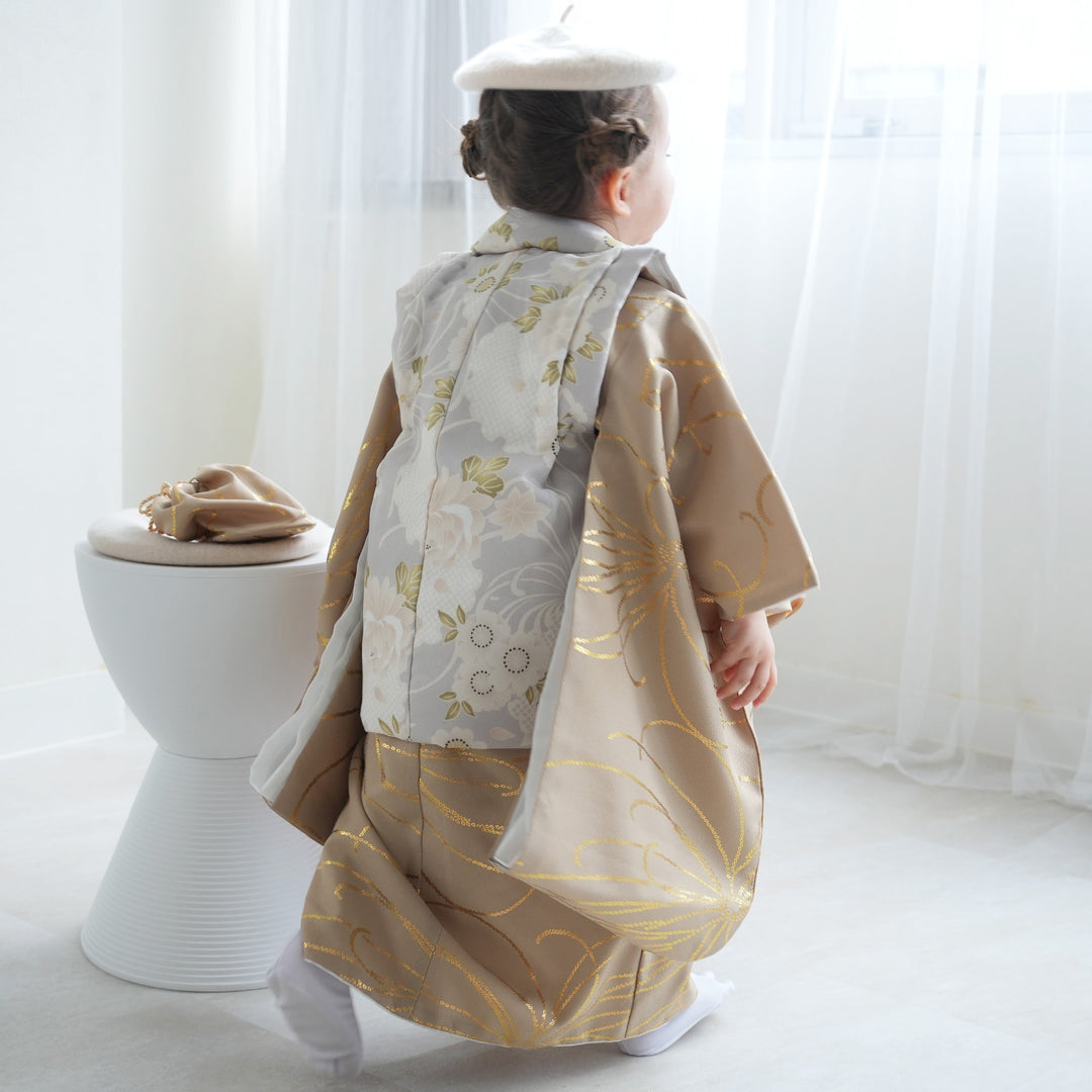 レンタル】七五三 3歳 女の子 ひよこ商店 被布セット 子供 kids 三つ身