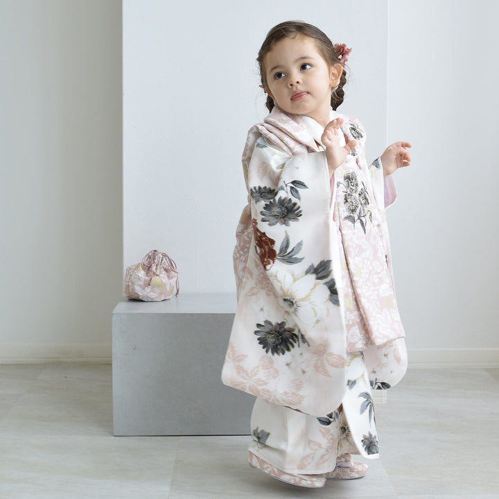 レンタル】七五三着物 3歳女の子 被布セット JILLSTUART / ジル