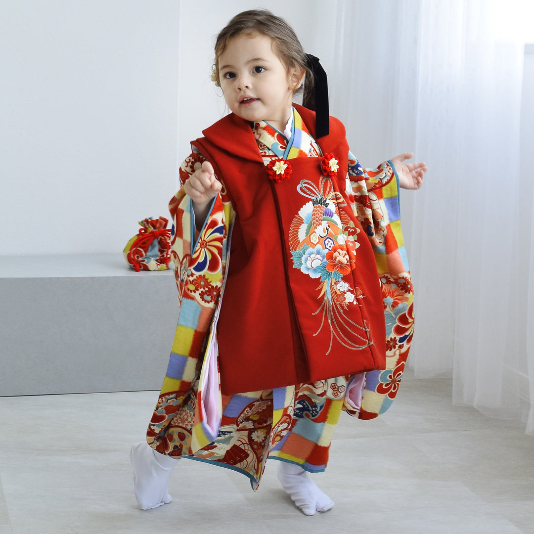 レンタル】七五三着物 3歳女の子 被布セット LOWRYS FARM / ローリーズ