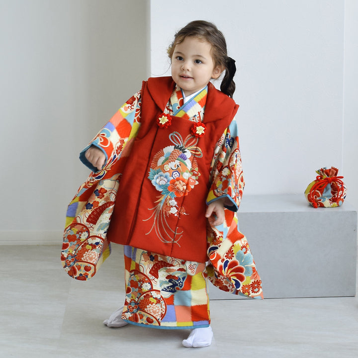 レンタル】七五三着物 3歳女の子 被布セット LOWRYS FARM / ローリーズ